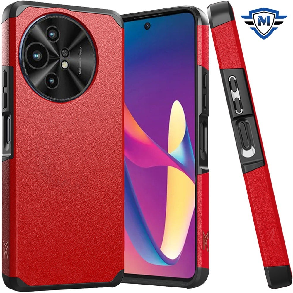 For TCL 50 XL 5G METKASE (Original Series) Tough Strong Shockproof Hybrid in Slide-Out Package - Red