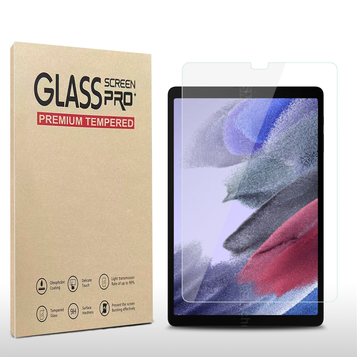 For Samsung Galaxy Tab A7 Lite 8.7 inch Tablet HQ AB Glue Tempered Glass .33mm Thick