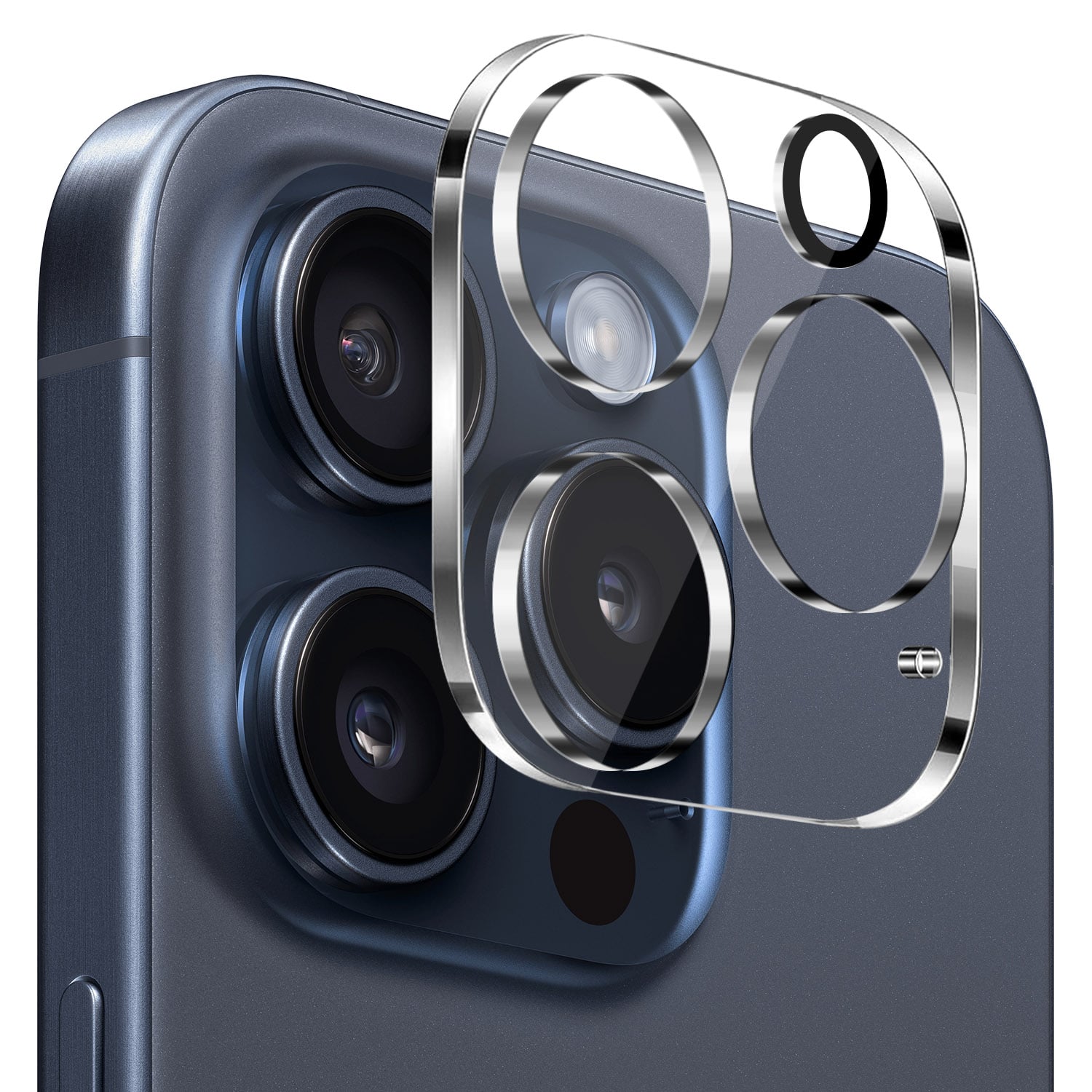 For iP15 Pro Max Camera Clear Tempered Glass(2.5D)