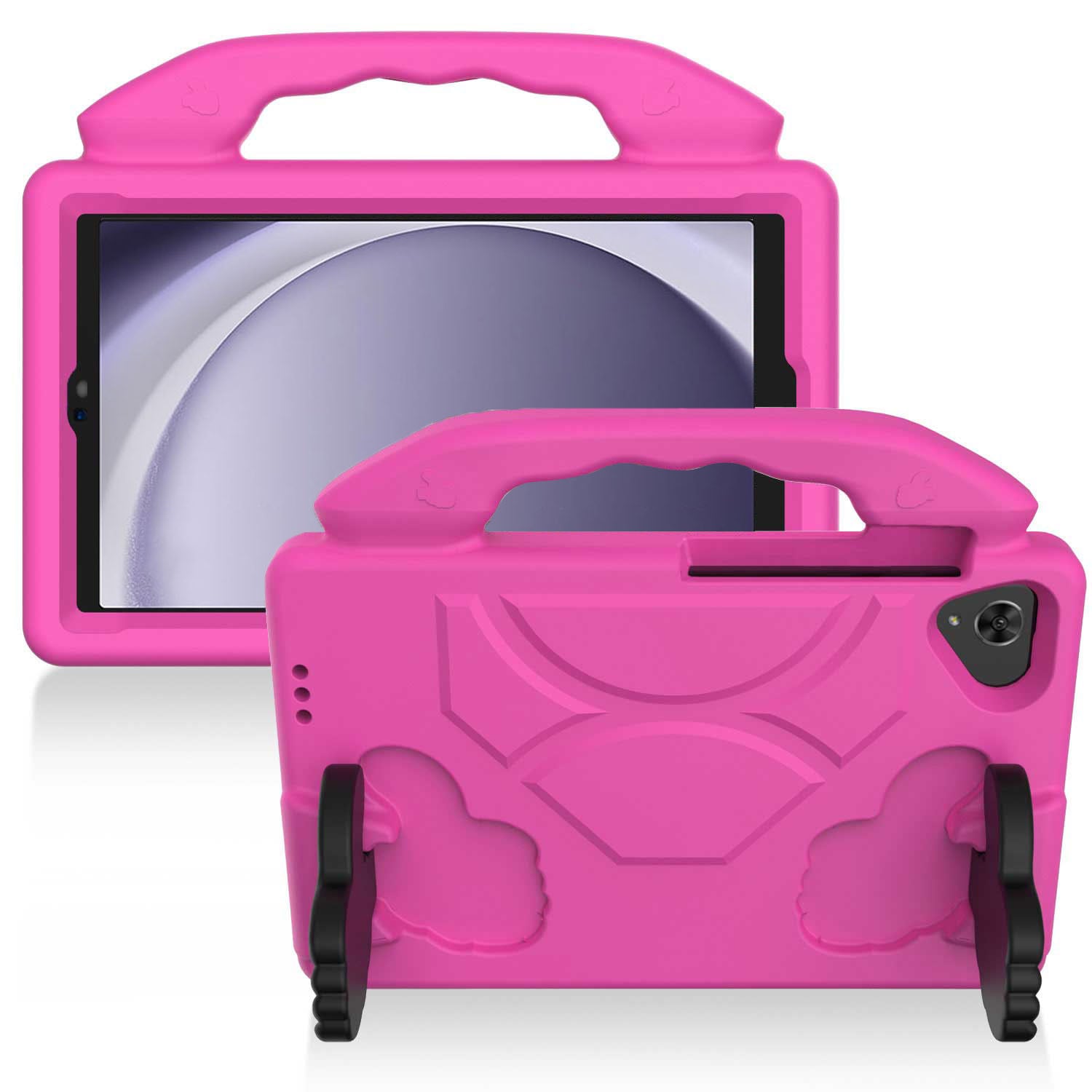 For Samsung a9 Plus / A11 Plus 11" Thumbs Up Kickstand Shockproof Tablet Case Cover - Hot Pink