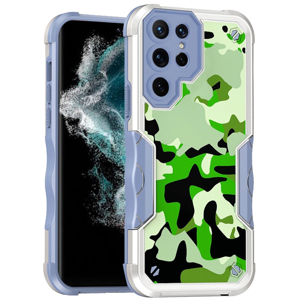 For Samsung S23 Plus Attractive Design Shockproof Hybrid Case Cover - C
