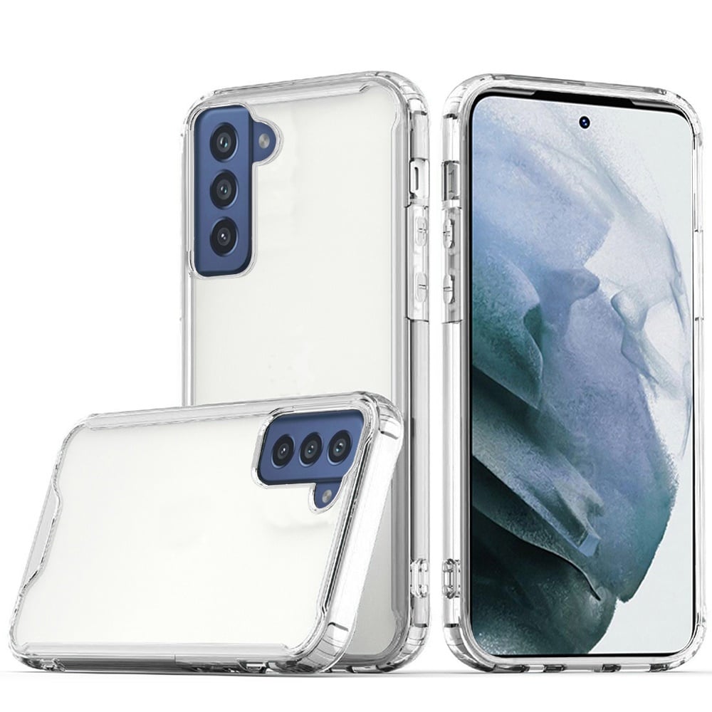 For Samsung s21 Ultra, s30 Ultra Colored Shockproof Transparent Hard PC TPU Hybrid Case Cover - Clea