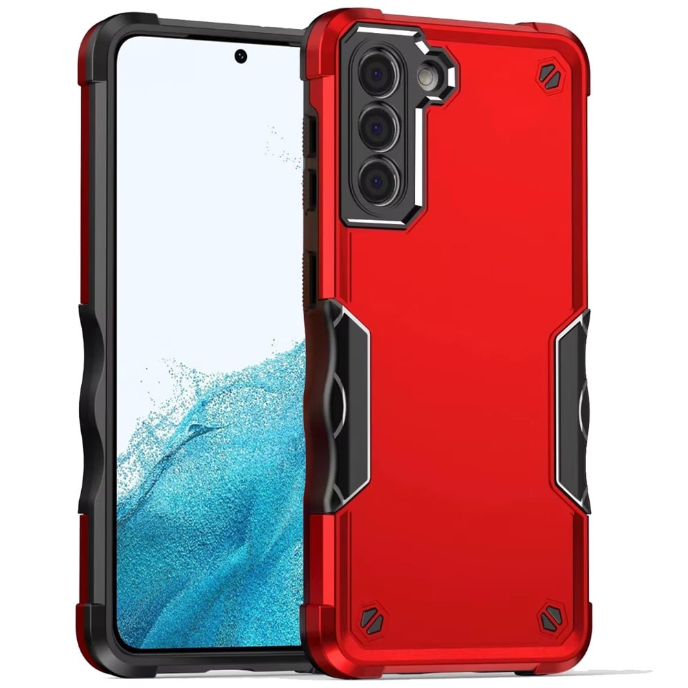 For Samsung Galaxy S22 Exquisite Tough Shockproof Hybrid - Red