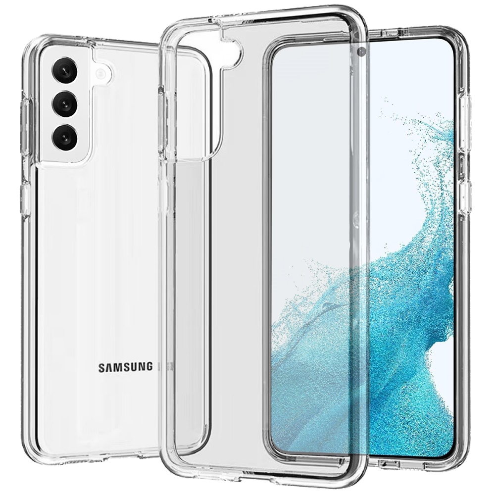 For Samsung Galaxy S22 Plus Sturdy Ultra Thick 3mm Transparent Hybrid Case Cover - Clear