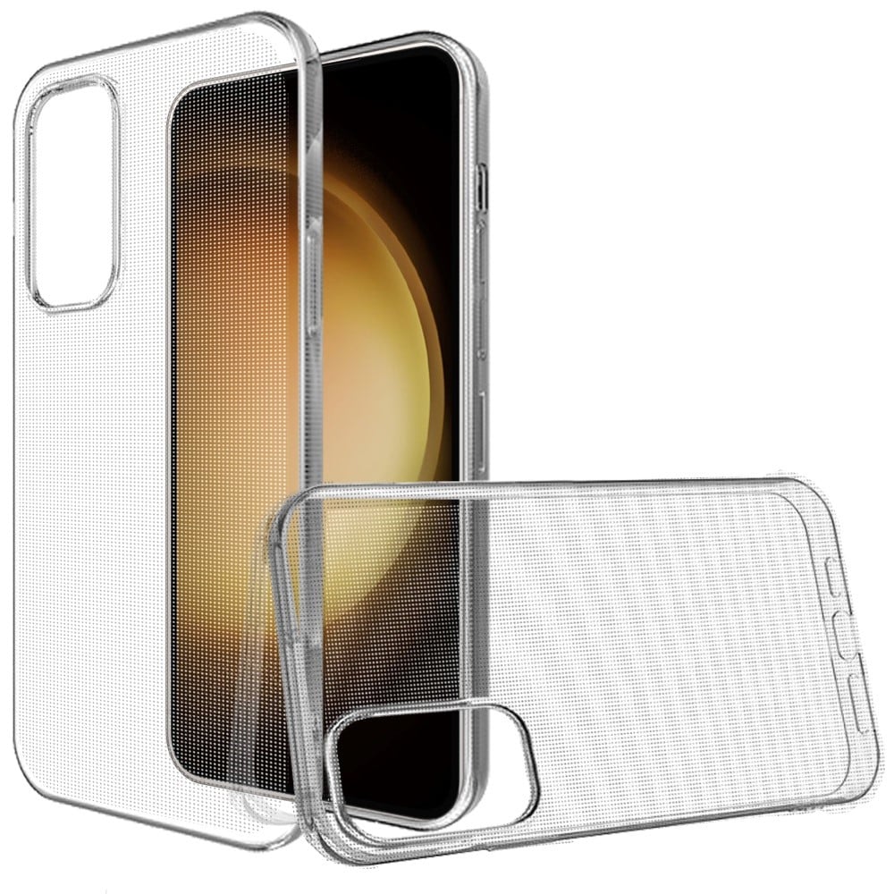 For Samsung Galaxy s24 Simple Basic Minimalistic Transparent Clear Thick TPU Case Cover - Clear