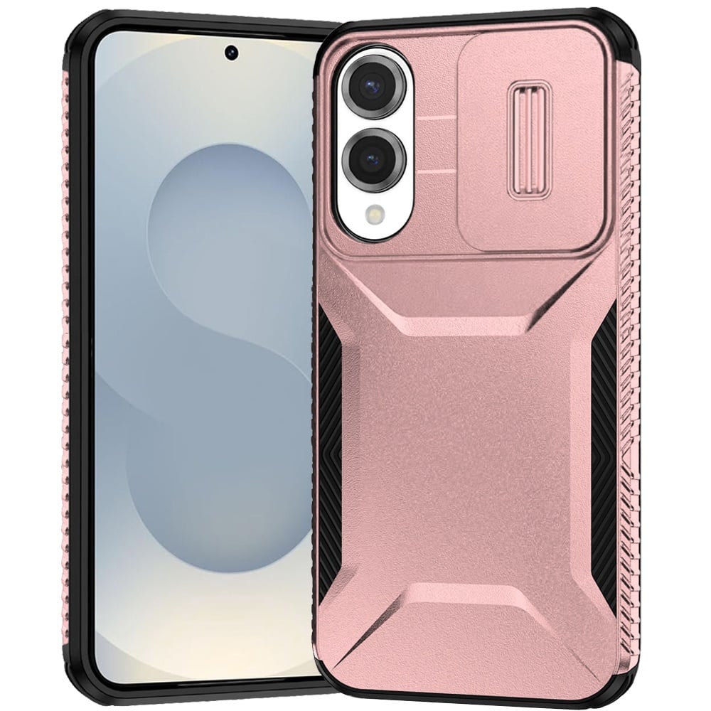 For Samsung Galaxy s25 Edge Ultimate U Design Hybrid with Camera Window Covering - Rose Gold