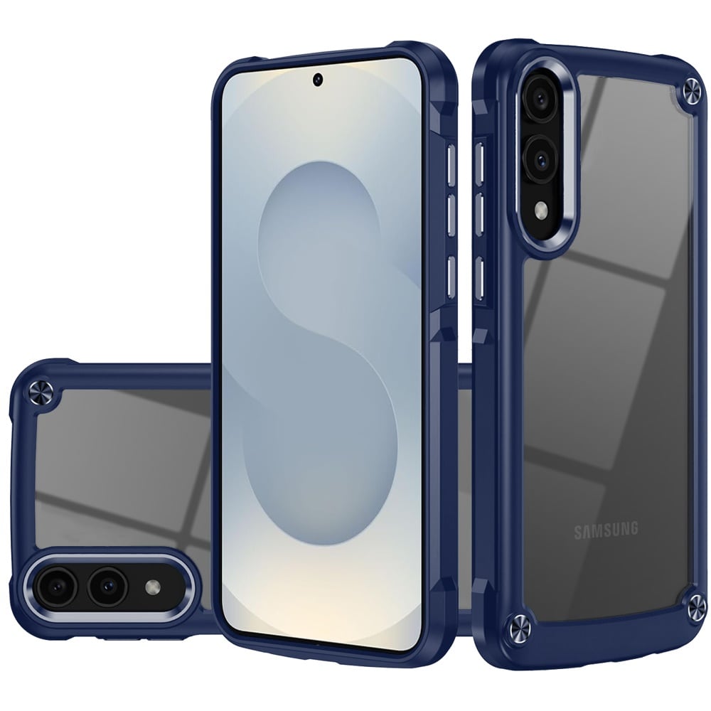 For Samsung Galaxy s25 Edge Ultimate CaseX Transparent Hybrid Case with Metal Buttons And Camera Edg