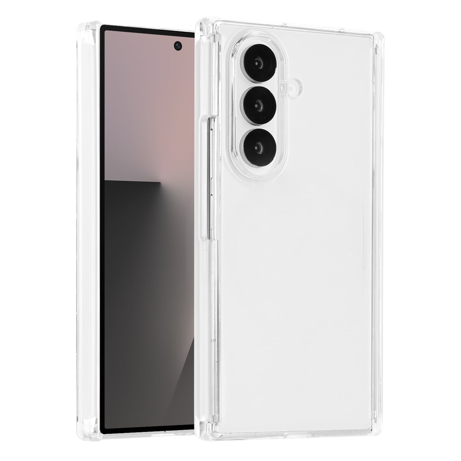 For Samsung Galaxy Z TriFold PURE CRYSTAL Transparent Thick ShockProof Case Cover - Clear