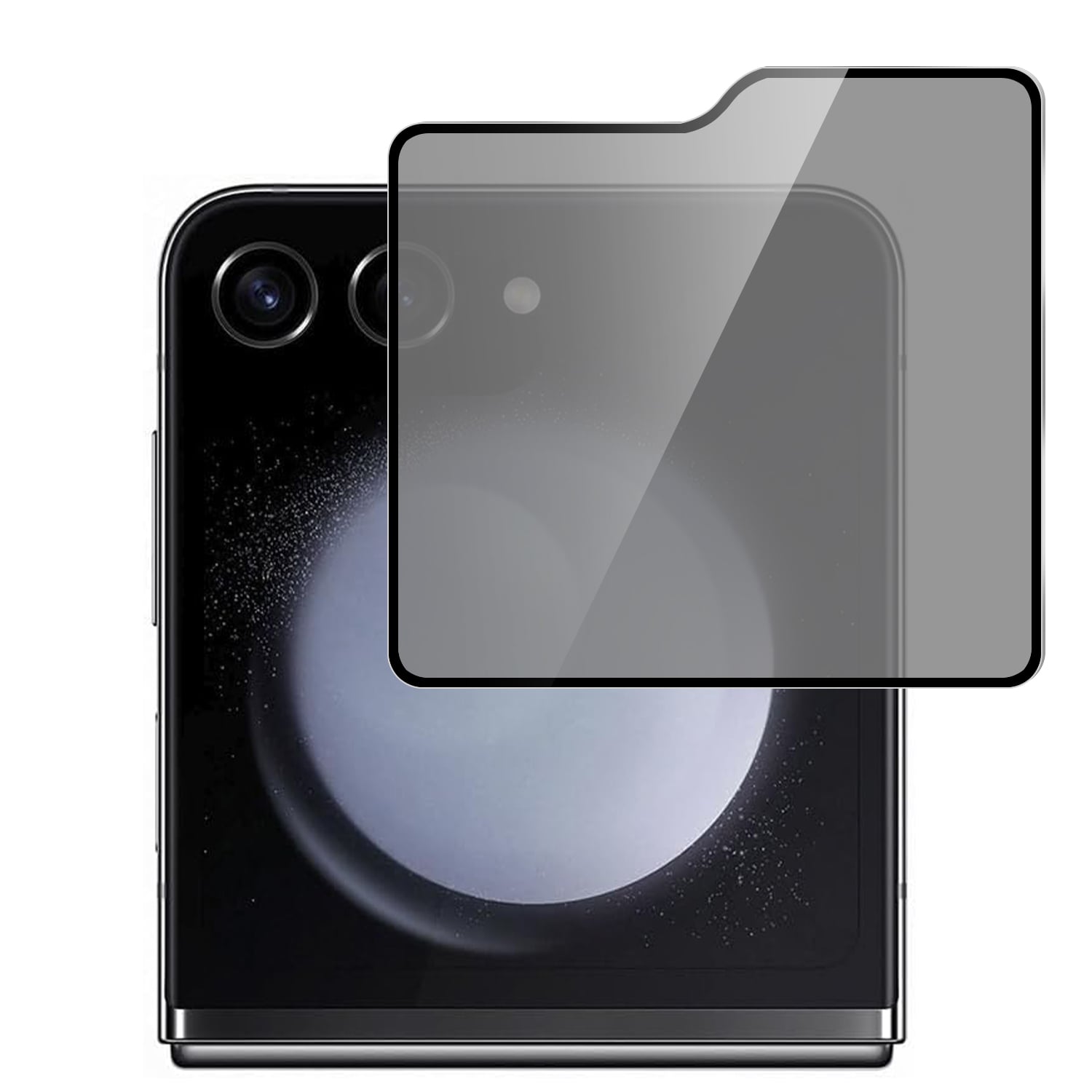 For Samsung Z Flip 7FE / Flip 6 Privacy Tempered (Outside Glass Screen Protector)