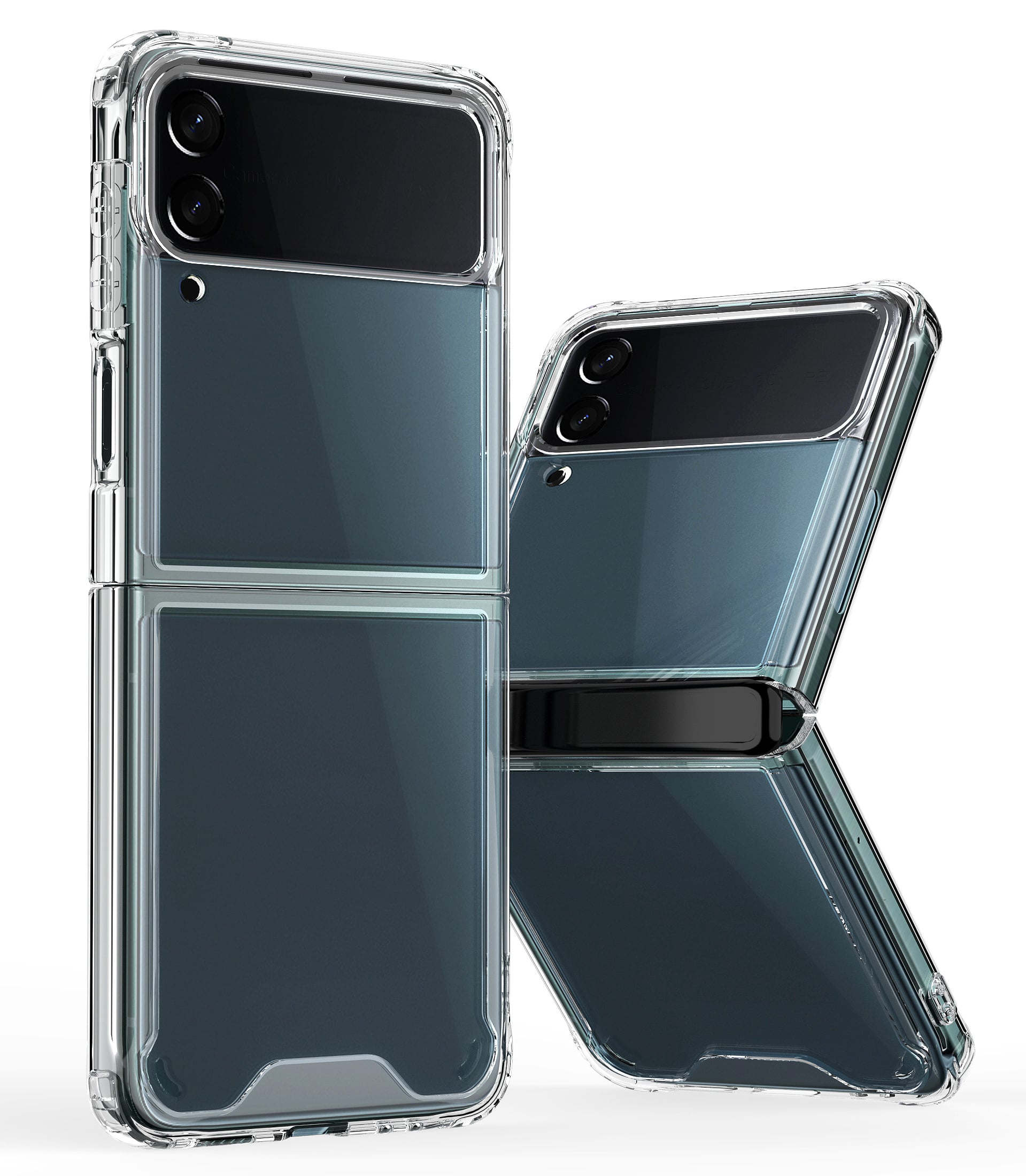 For Samsung Z Flip 7FE / Flip 6 Flip Transparent Hybrid Shockproof Case Cover - Clear
