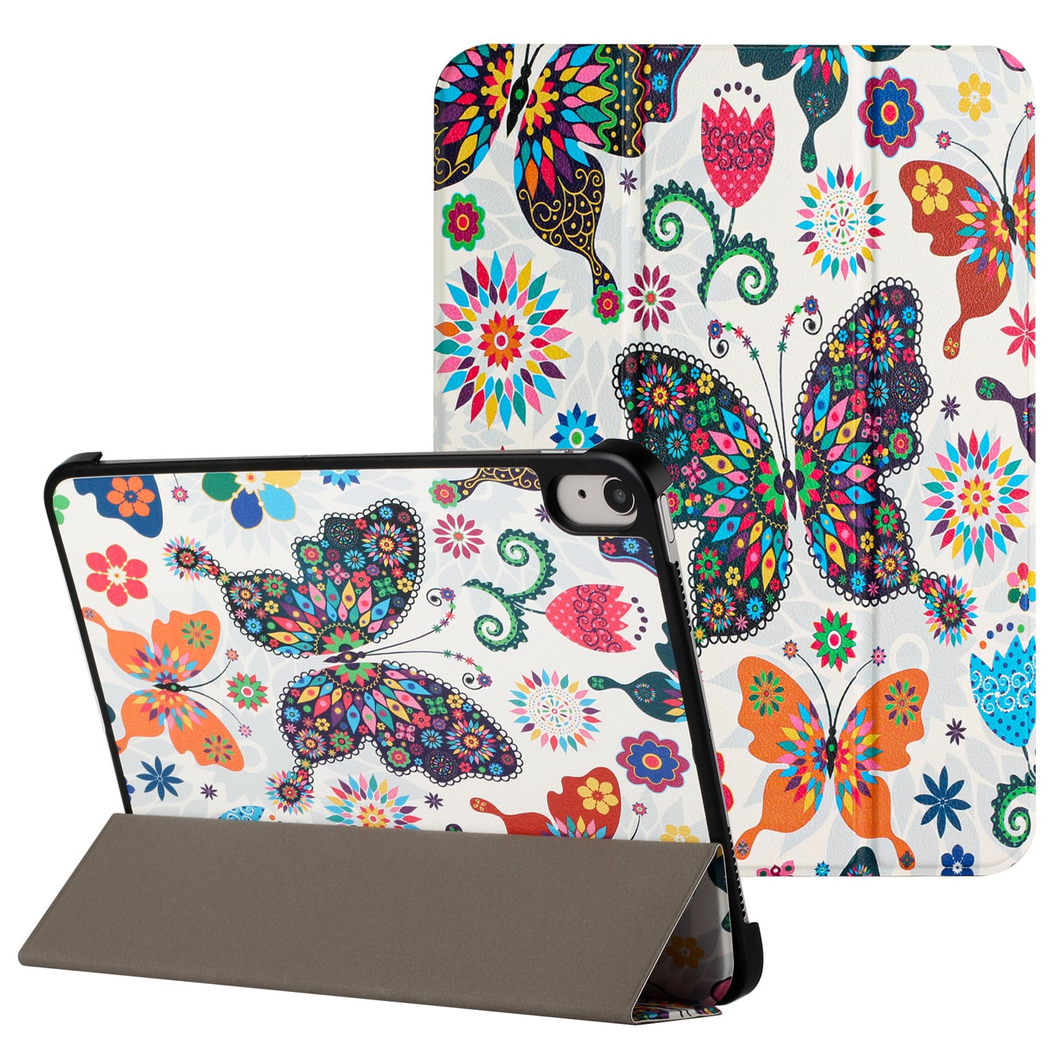 For Apple iPad (A16) 2025 / iPad 10th Gen 10.9 inch Trifold Magnetic Closure PU Leather Case Cover -