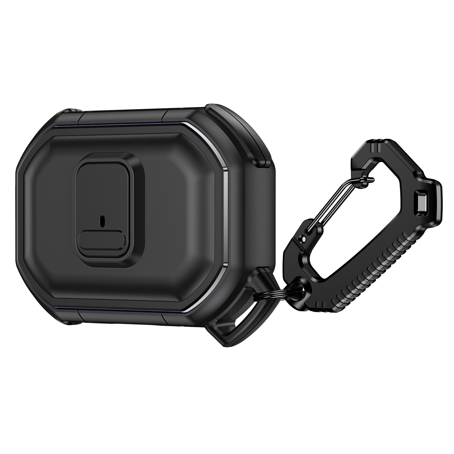 For Earbud Cases Pro Switch Button Hybrid with Belt Loop - Black