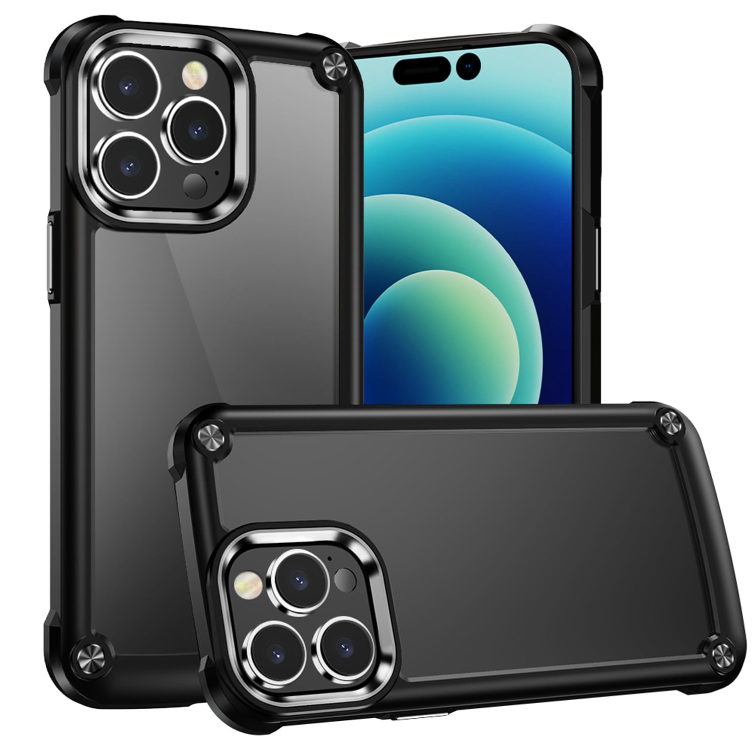 For Apple iPhone 8 Plus/7 Plus Ultimate CaseX Transparent Hybrid Case with Metal Buttons And Camera