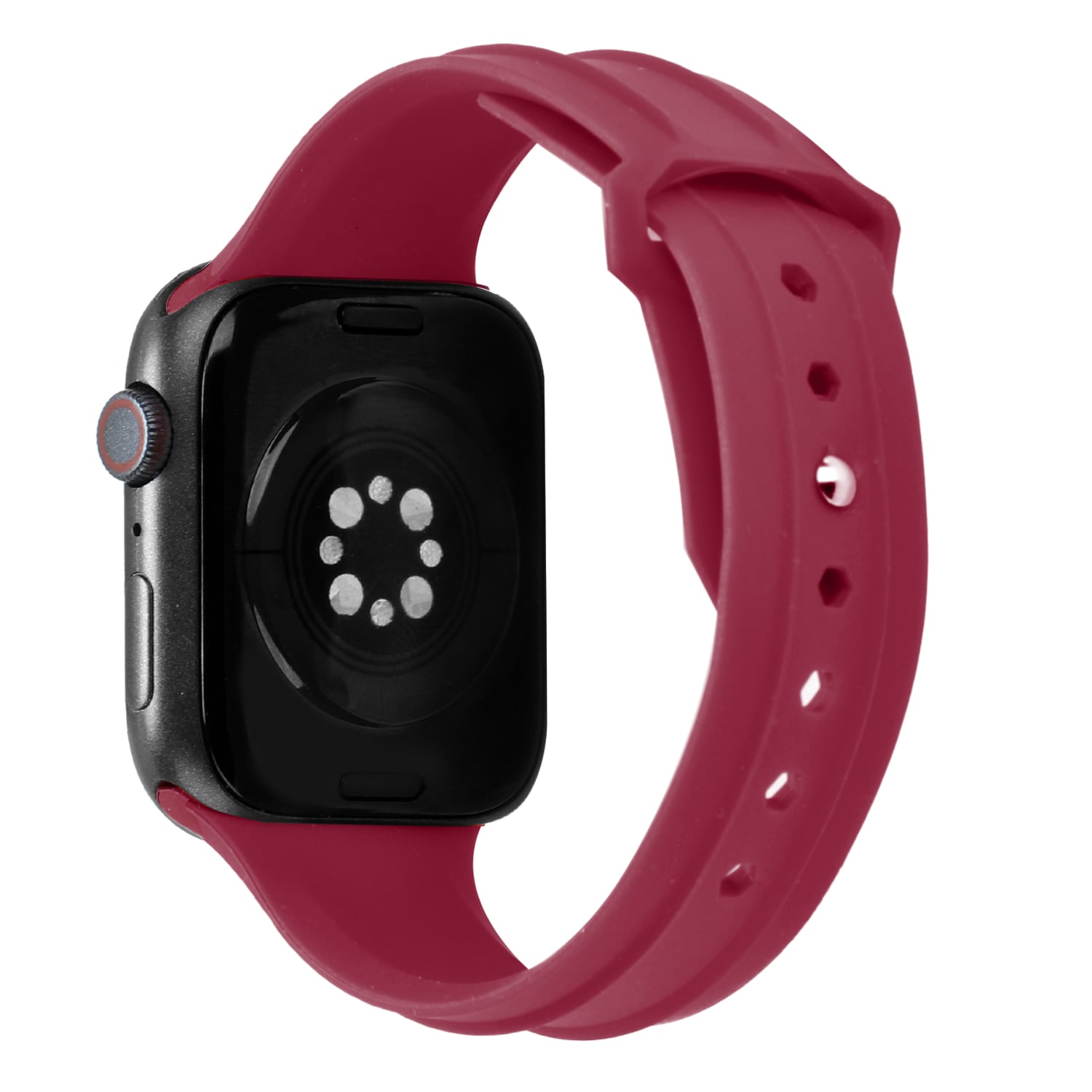 For Apple Watch Size 38/40/41mm New Fashion Silicone Watch Band - Burgundy