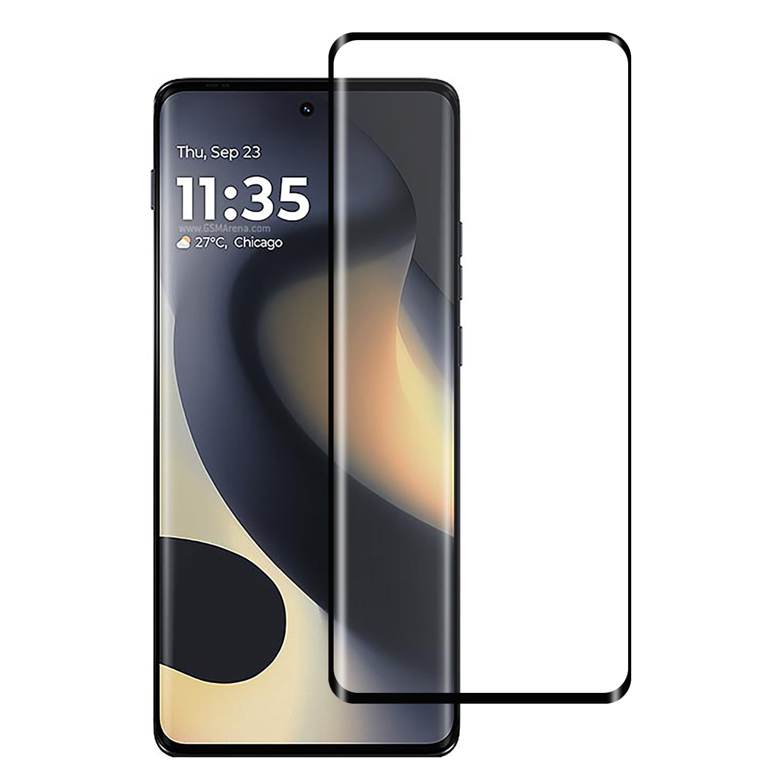 For Motorola Moto Edge 5G 2024 Full Edge Curved Clear Tempered Glass