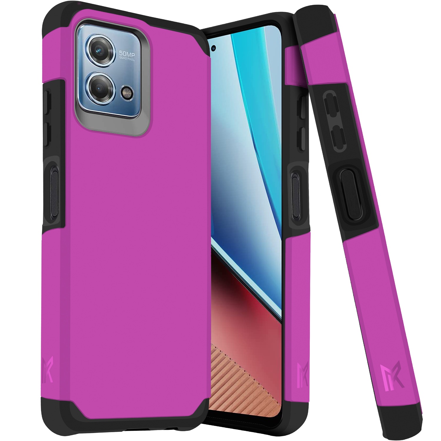 For Motorola G Stylus 5G (MultiCarrier 6.6" 16MP Camera) 2023 Tough Strong Hybrid (Magnet Mount Frie