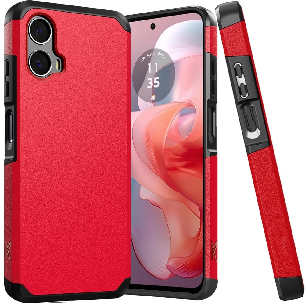 For Motorola Moto G Power 5g 2024 (Original Series) Tough Strong Shockproof Hybrid - Red