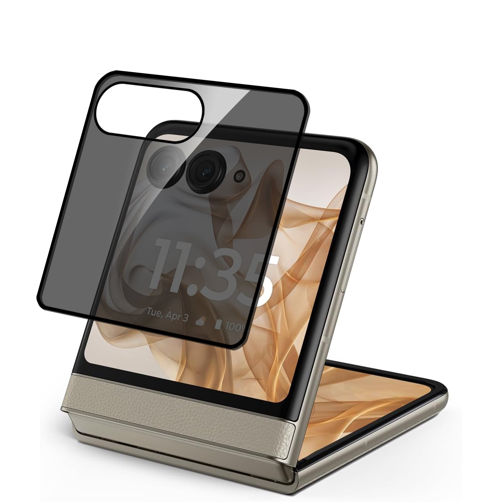 For Motorola Razr+ Plus 2024 Privacy Curved Edge Tempered