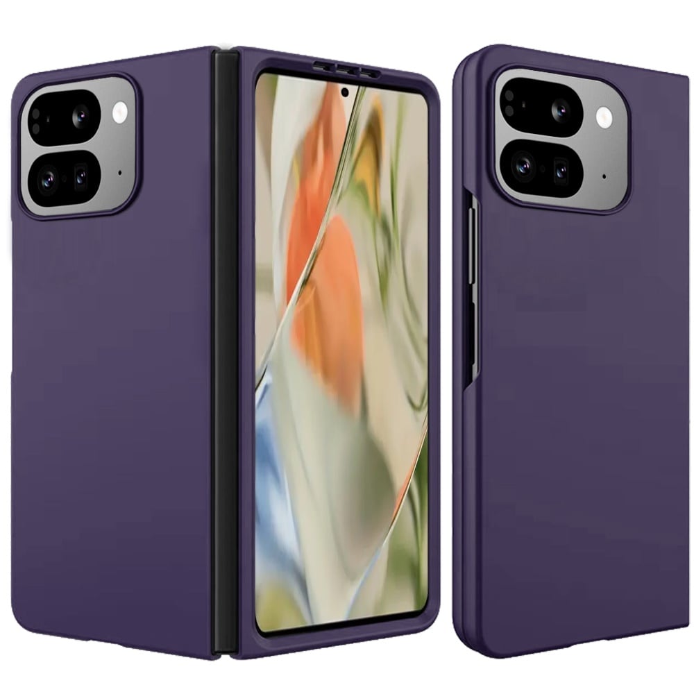 For Google Pixel 10 Pro Fold Flip Snap On Premium Matte Finish Case Cover - Dark Purple