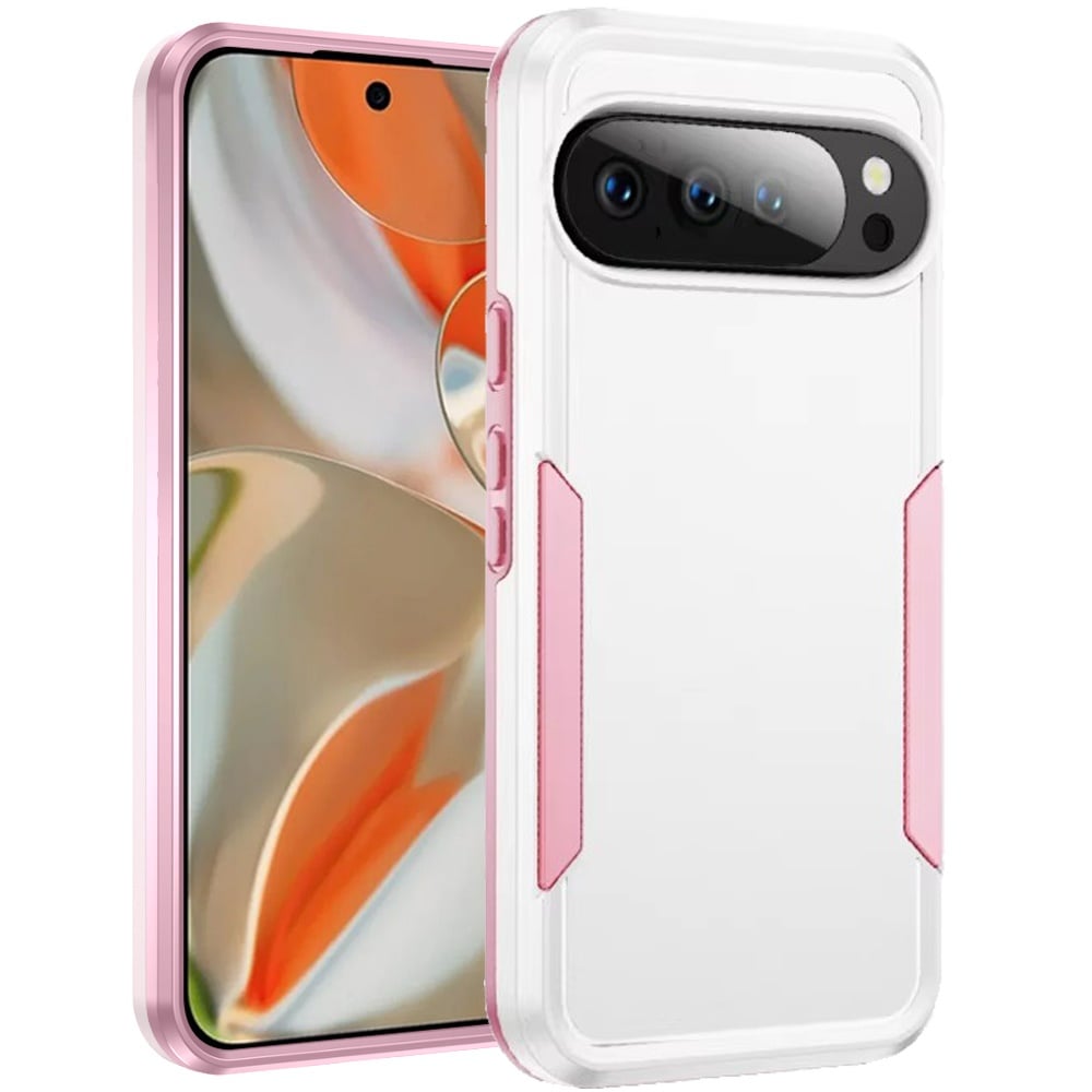 For Pixel 10 Pro XL Tough Hybrid Case - White