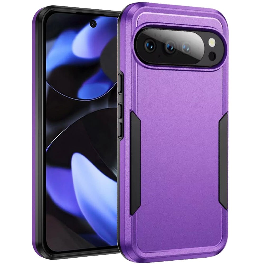 For Google Pixel 10/10 Pro Tough Hybrid Case - Purple