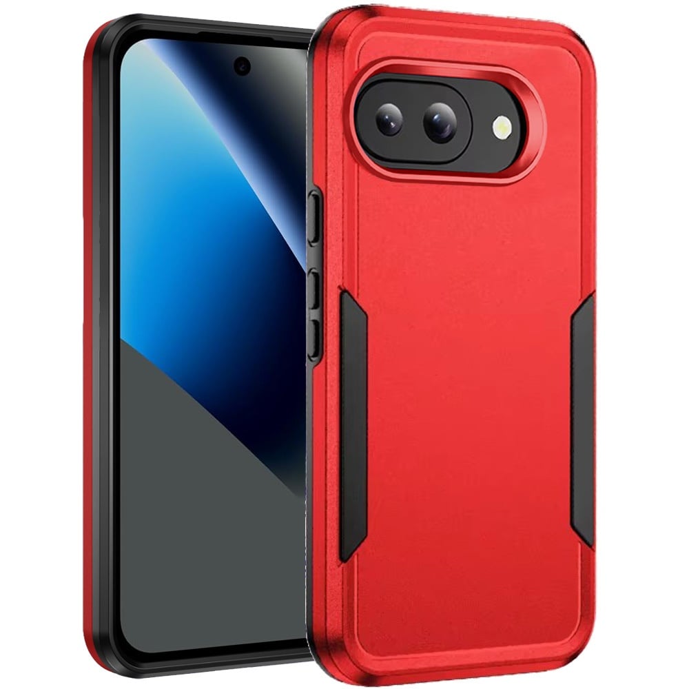 For Google Pixel 10a Tough Hybrid Case - Red