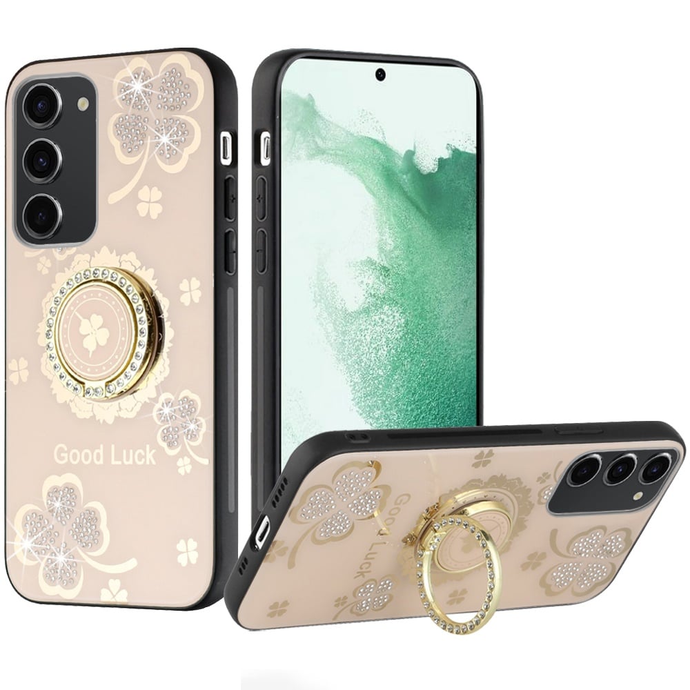 For Google Pixel 9 Pro Fold SPLENDID Diamond Glitter Ornaments Engraving - Garden Butterflies Gold