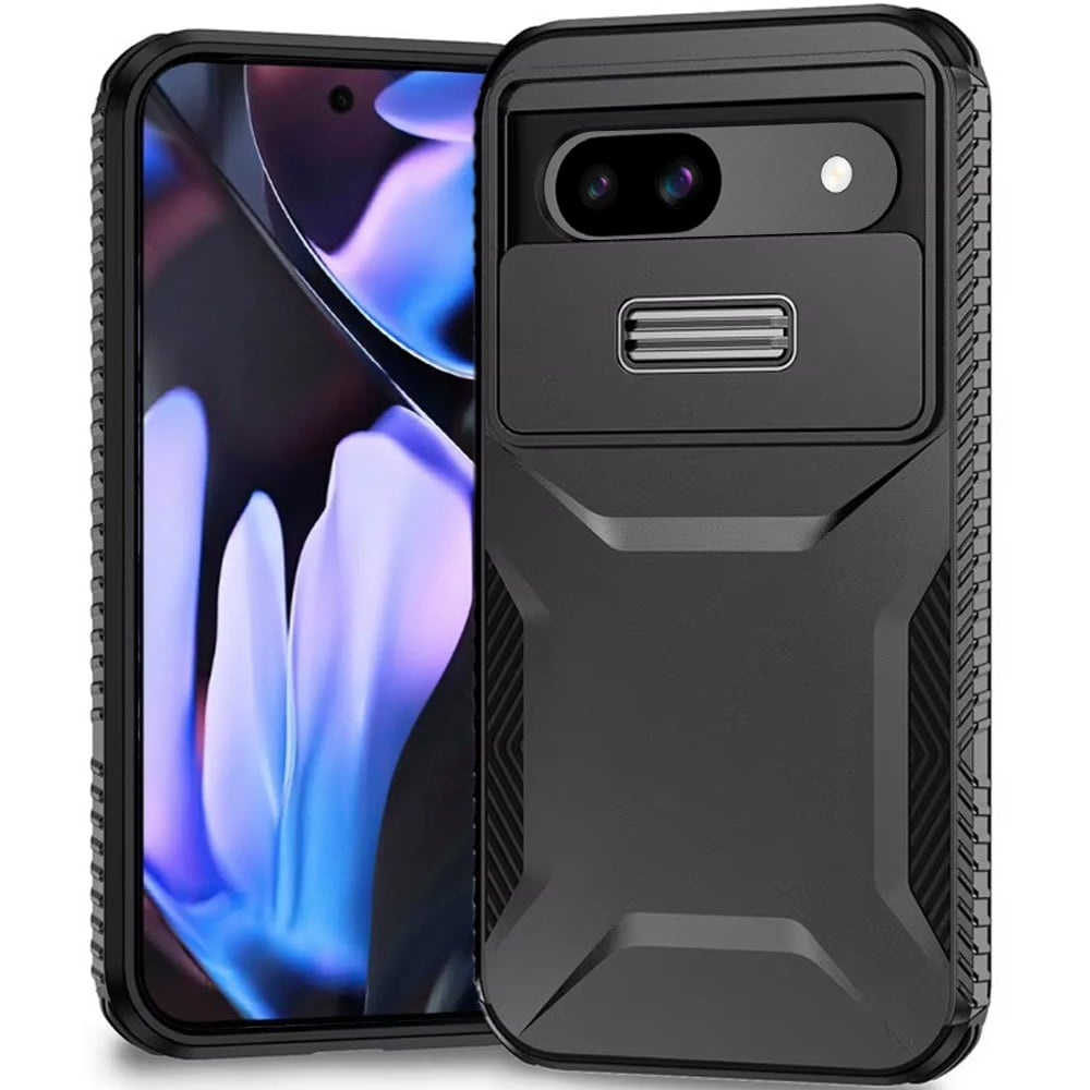 For Google Pixel 9A Ultimate U Design Hybrid with Camera Window Covering - Black