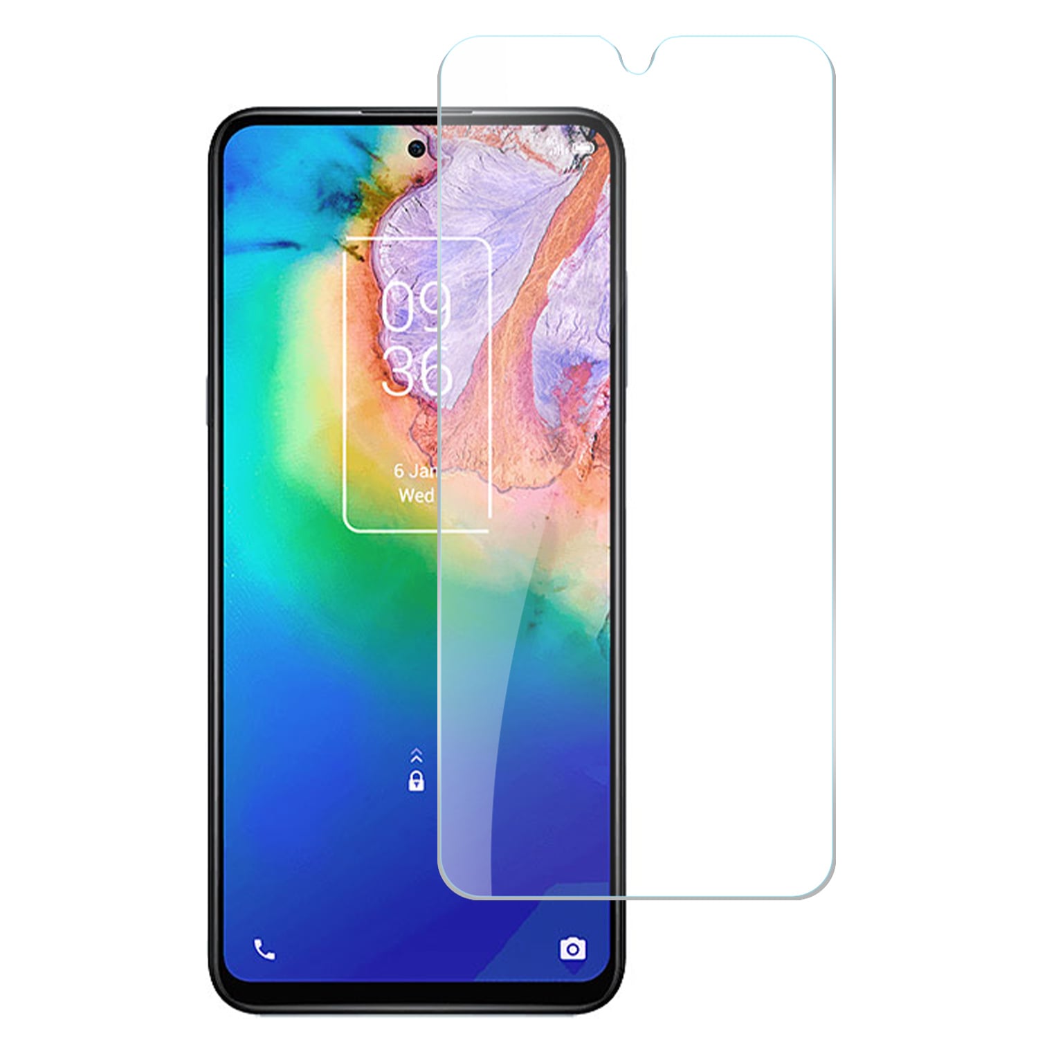 For TCL K24 Clear Tempered Glass
