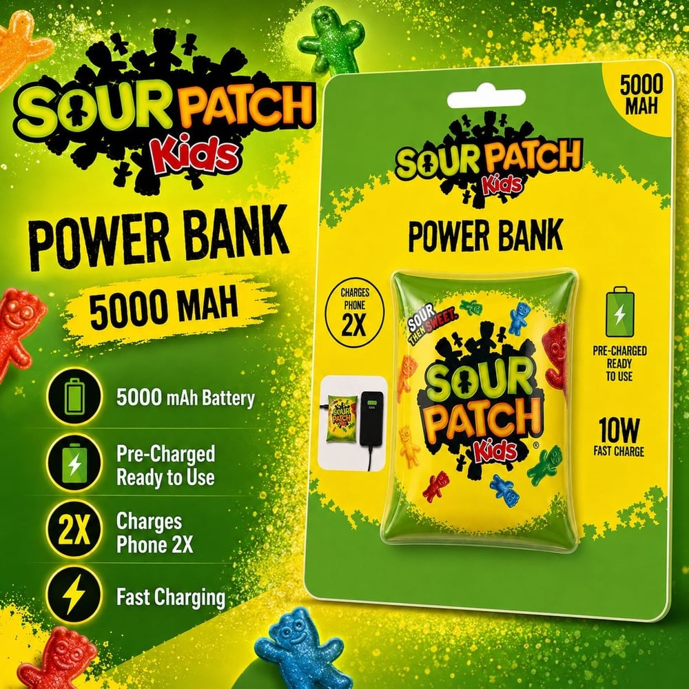 CANDY POWERBANK 5000 MAH - EPBSP-12-ST - Sour Patch Kids (D17 CANDY 17)