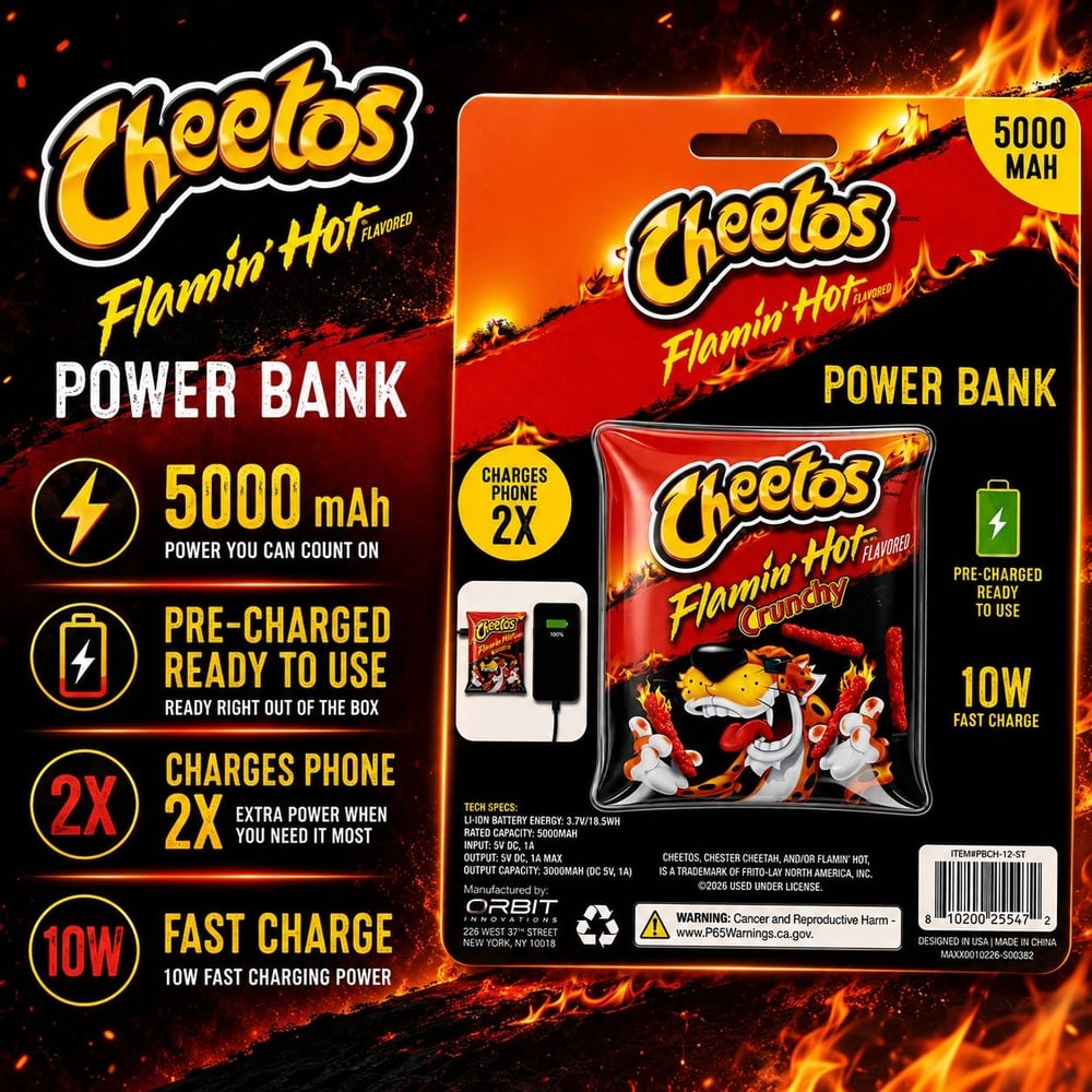 CANDY POWERBANK 5000 MAH - EPBCH-12-ST - Cheetos (D17 CANDY 18)