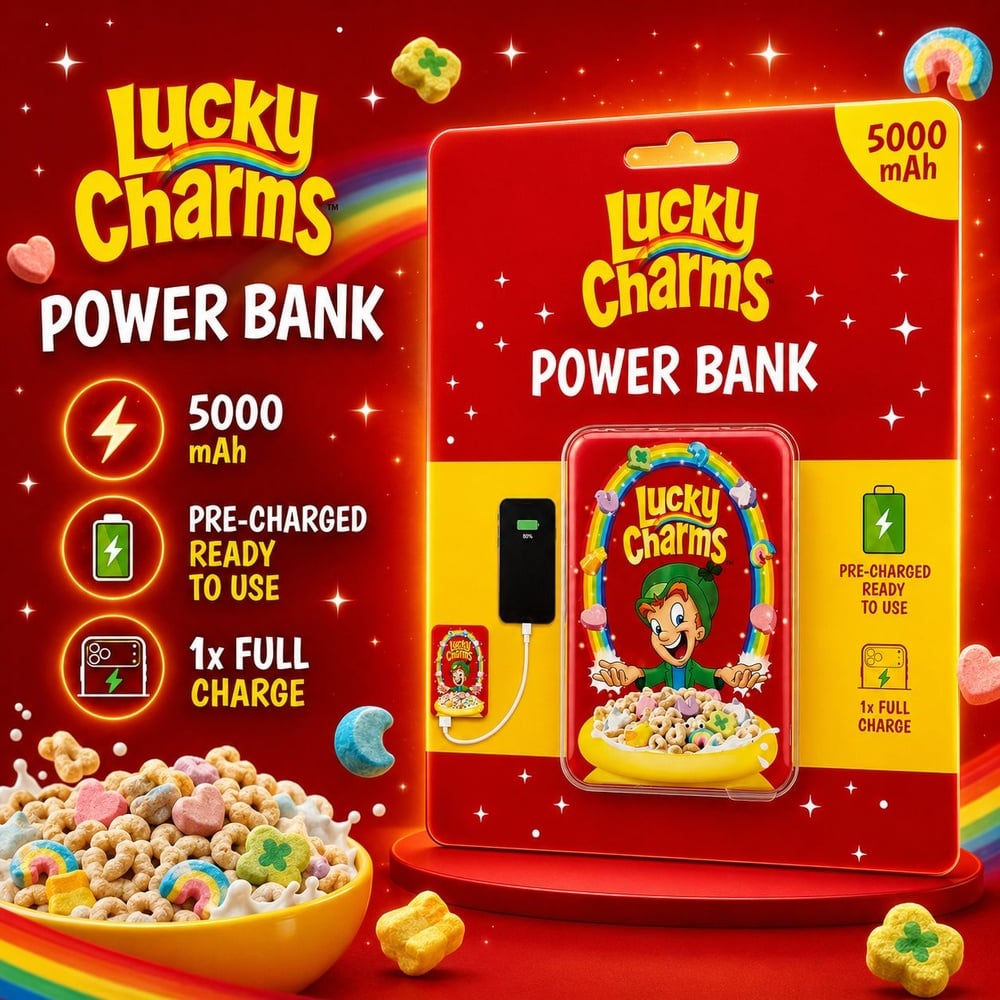 CANDY POWERBANK 5000 MAH - EPBLC-12-ST - Lucky Charms (D17 CANDY 25)