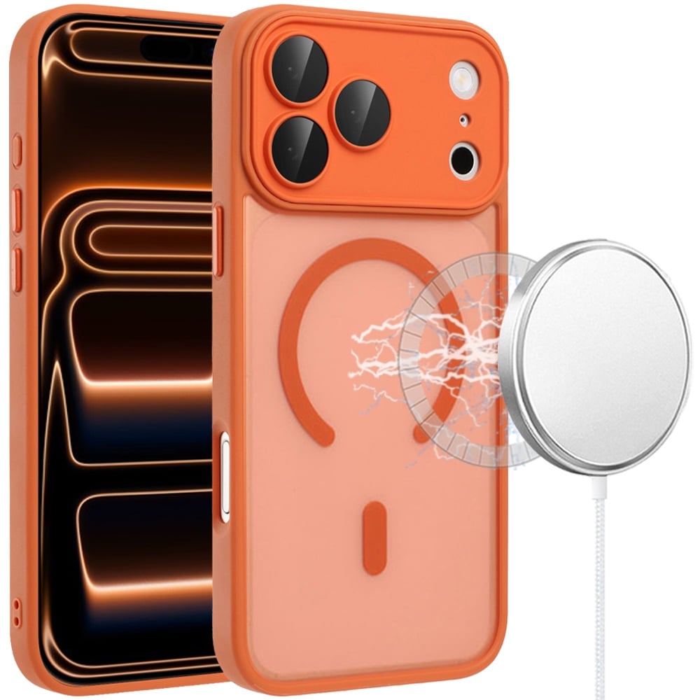 For Samsung Galaxy A27 Matte Frosted Magnetic Hybrid Case with Covered Camera Protection - Cosmic Or