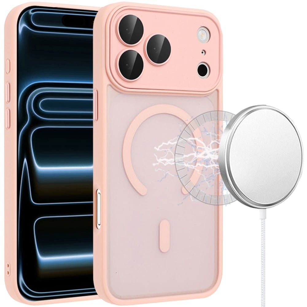 For Samsung Galaxy A27 Matte Frosted Magnetic Hybrid Case with Covered Camera Protection - Light Pin