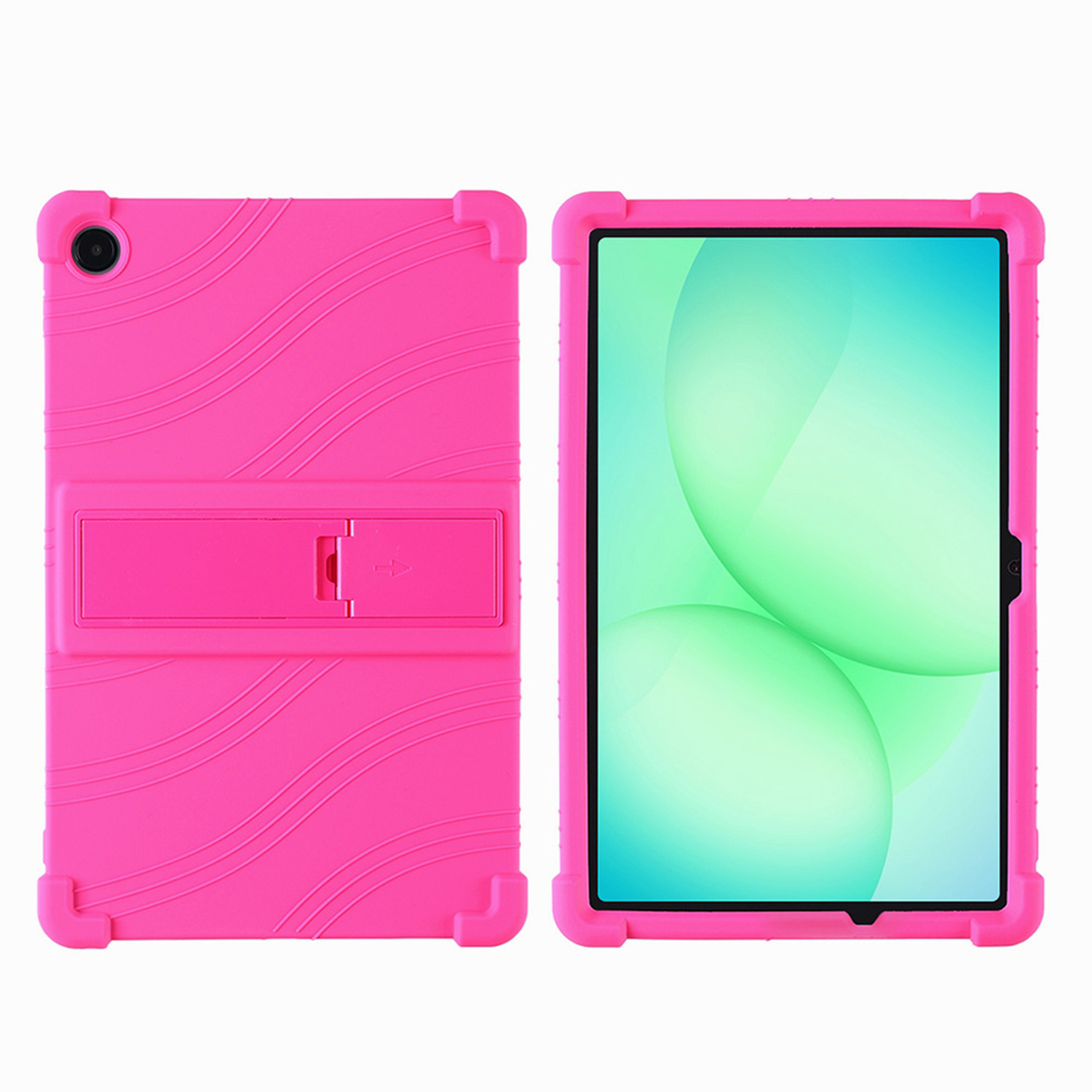 For Samsung a9 Plus / A11 Plus 11" Thick Shockproof Silicone Tablet Case with Detachable Stand - Pin
