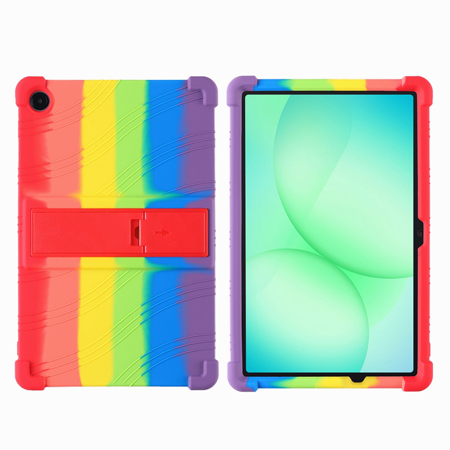 For Samsung a9 Plus / A11 Plus 11" Thick Shockproof Silicone Tablet Case with Detachable Stand - Rai