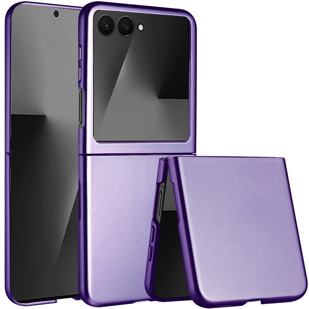For Samsung Z Flip 8 Flip Snap On Premium Matte Finish Case Cover - Dark Purple
