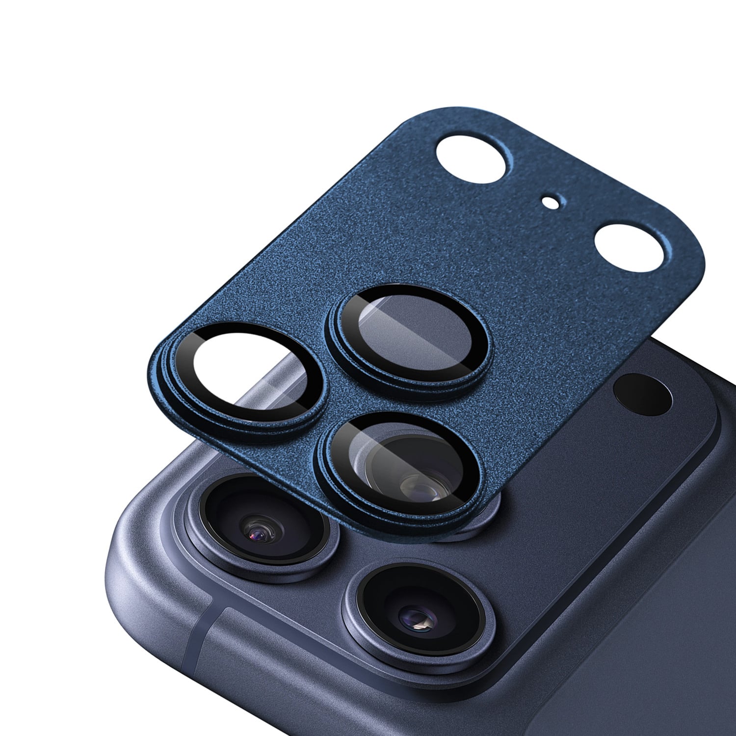 For iPhone 17 Pro Camera Metal Tempered Glass - Blue