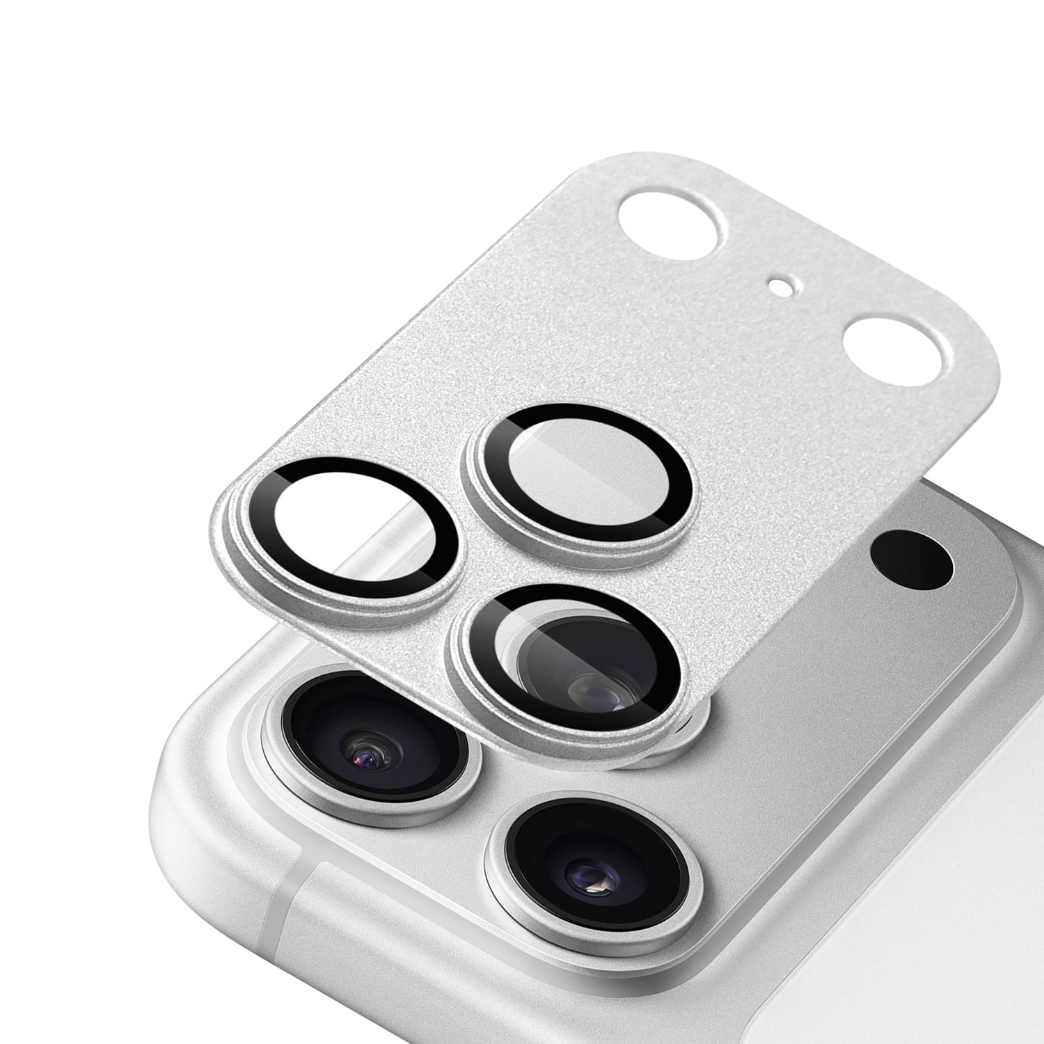 For iPhone 17 Pro Camera Metal Tempered Glass - Silver