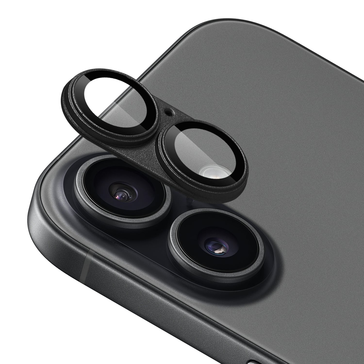 For iPhone 17 Camera Metal Tempered Glass - Black