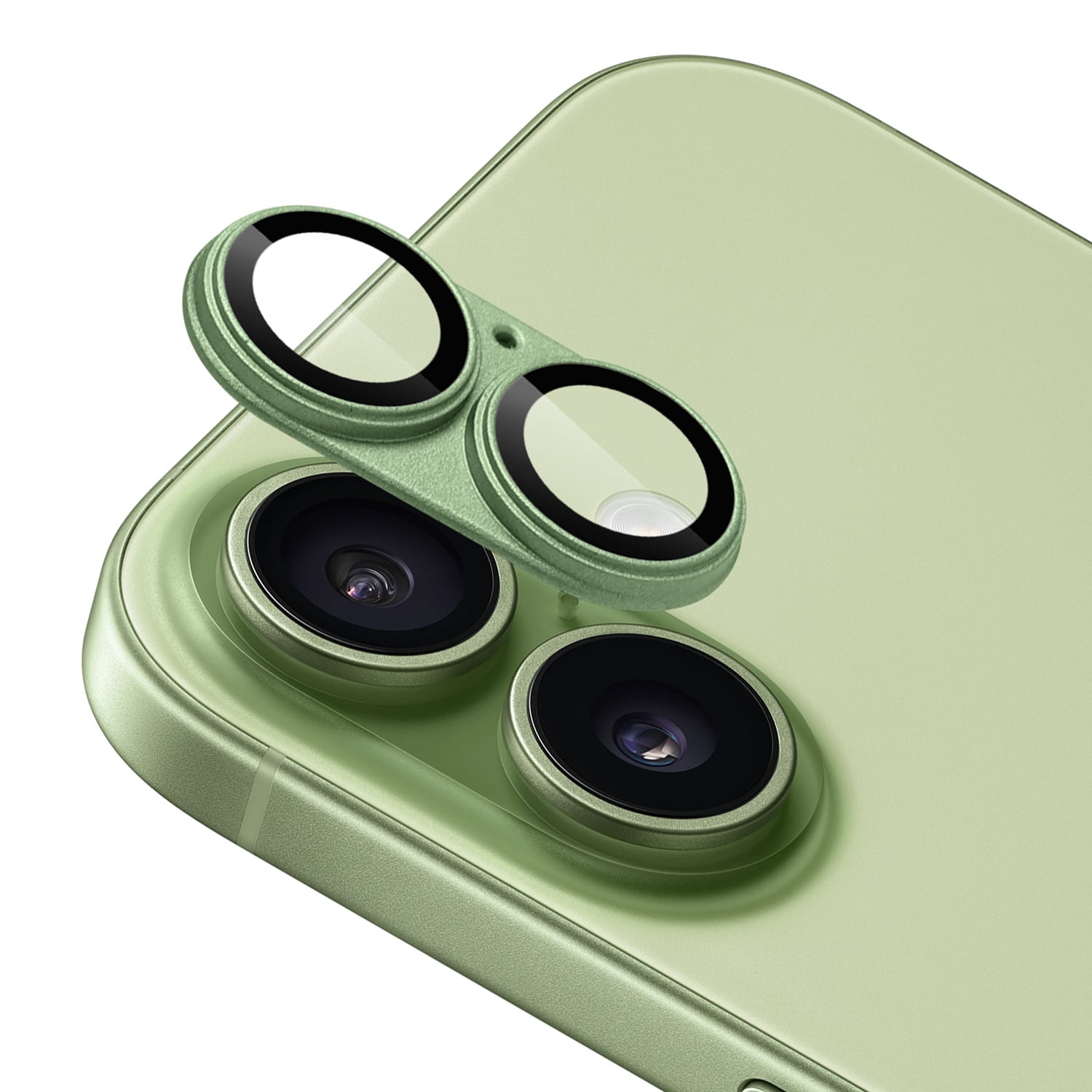 For iPhone 17 Camera Metal Tempered Glass - Light Green