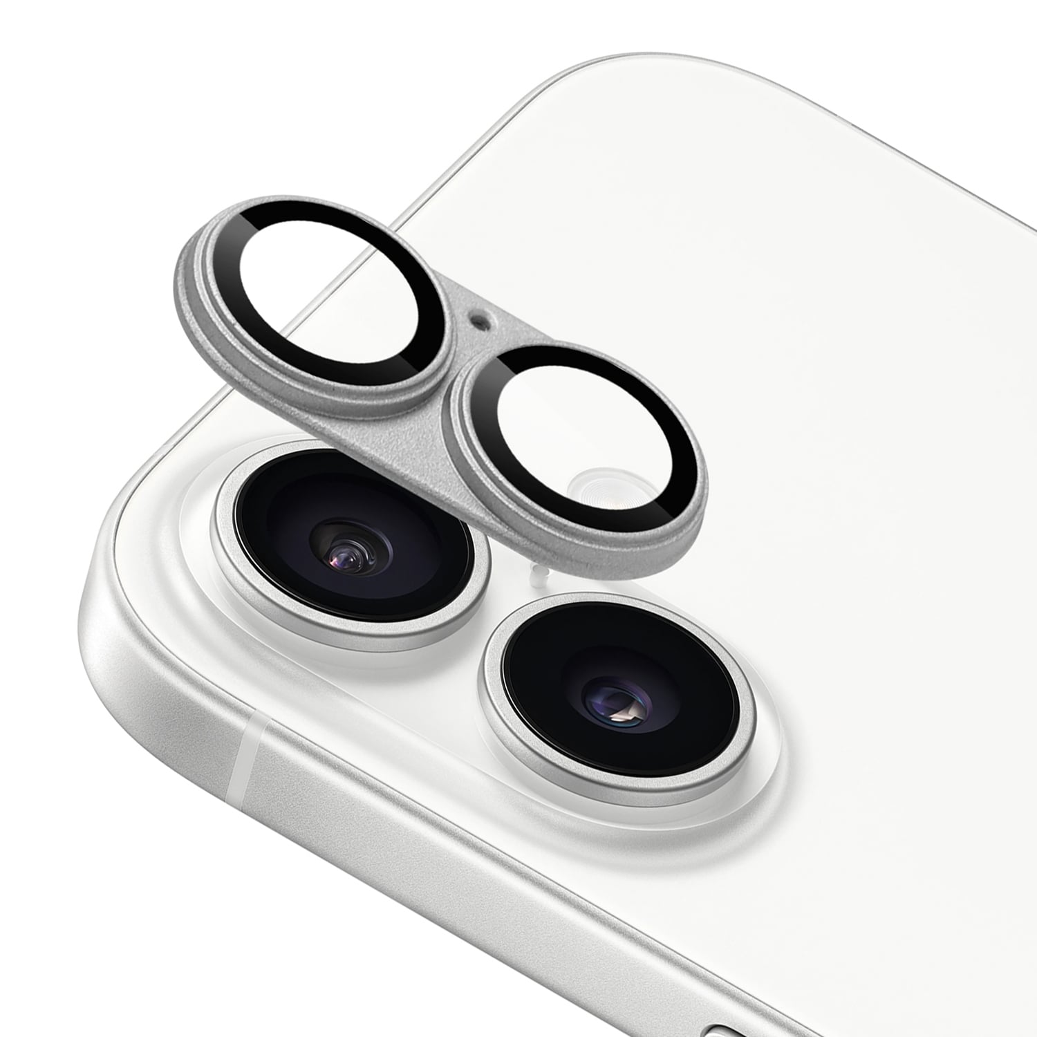 For iPhone 17 Camera Metal Tempered Glass - Silver