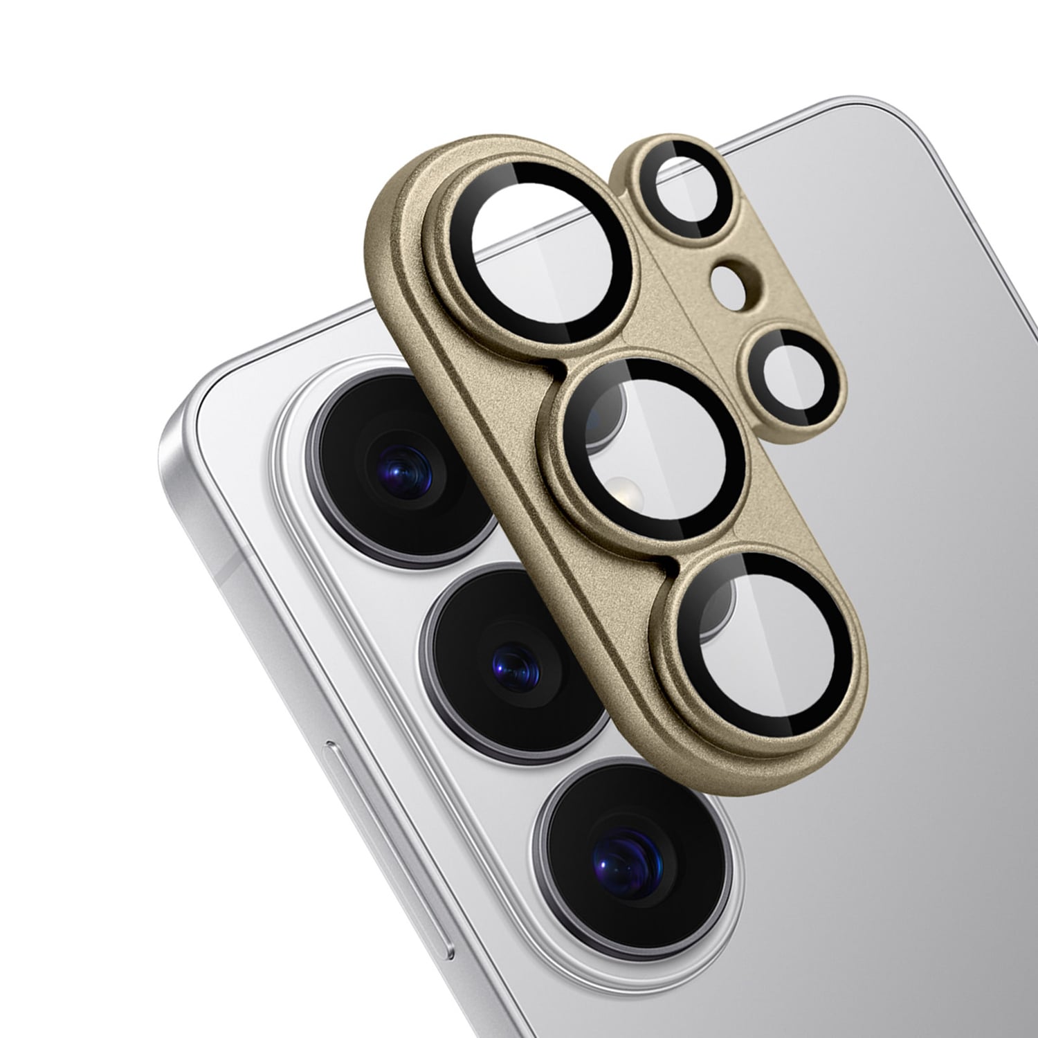 For Samsung s26 Ultra Camera Metal Tempered Glass - Desert Gold
