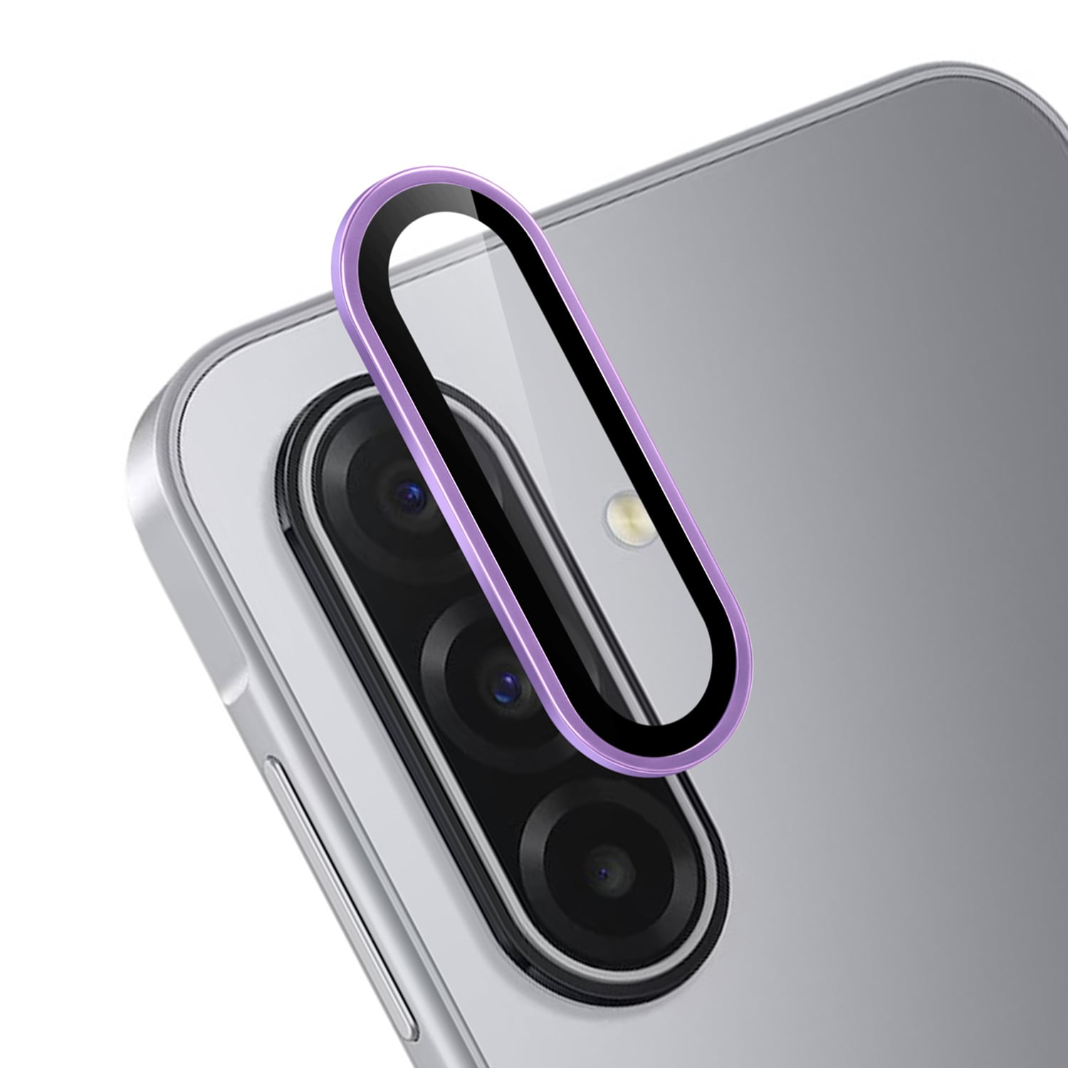 For Samsung A17 5G Camera Metal Tempered Glass - Light Purple