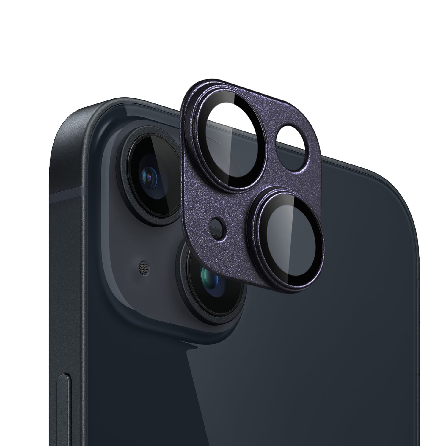 For iPhone 14 Camera Metal Tempered Glass - Purple