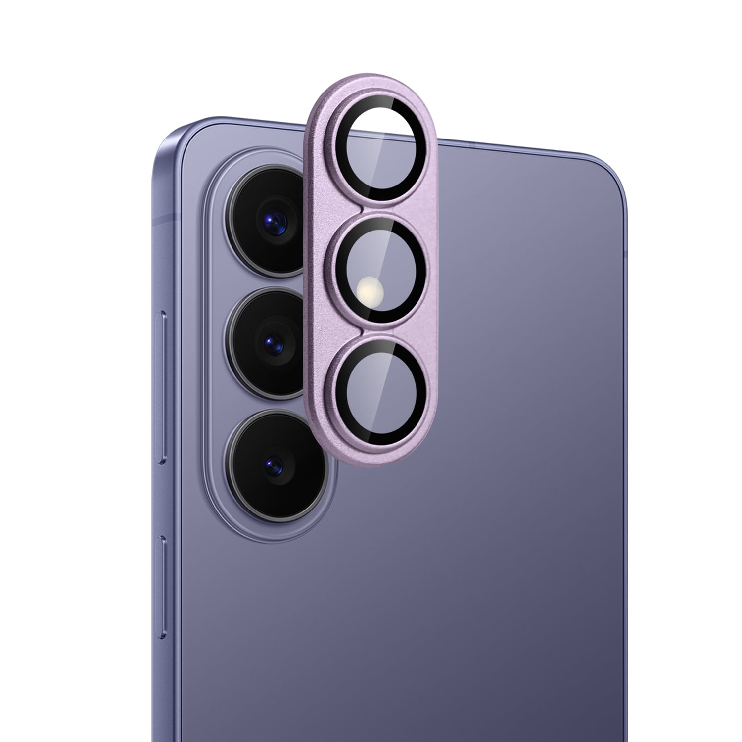 For Samsung s26 Camera Metal Tempered Glass - Light Purple