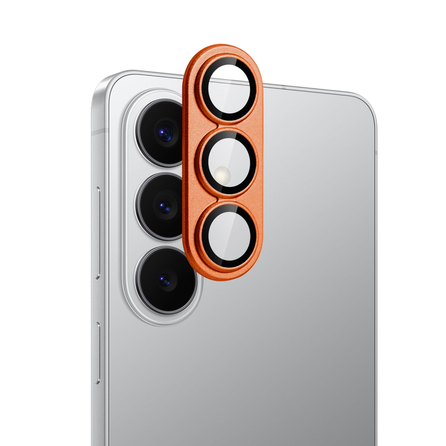 For Samsung s26 Plus Camera Metal Tempered Glass - Cosmic Orange