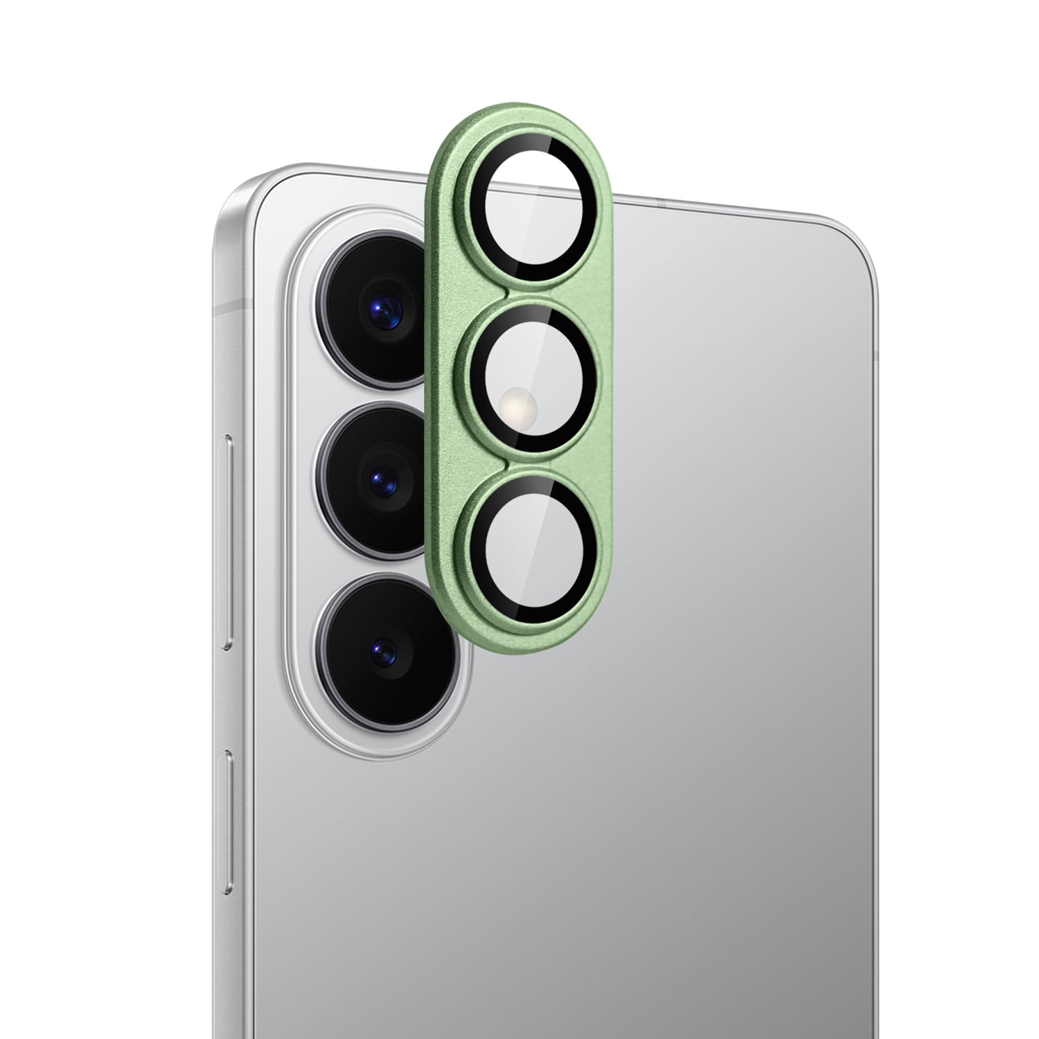 For Samsung s26 Plus Camera Metal Tempered Glass - Light Green