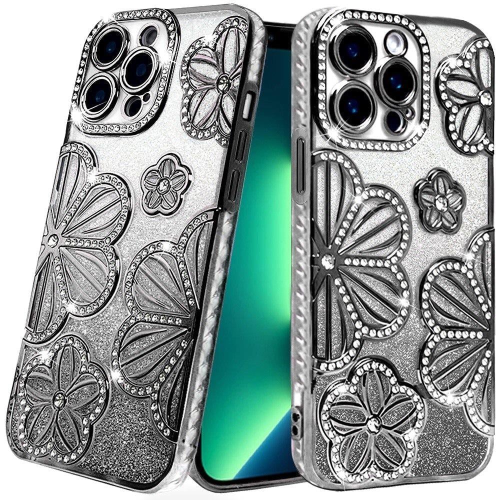 For iPhone 13 Pro Ring Magnetic Kickstand Hybrid Case Cover - Rose Gold