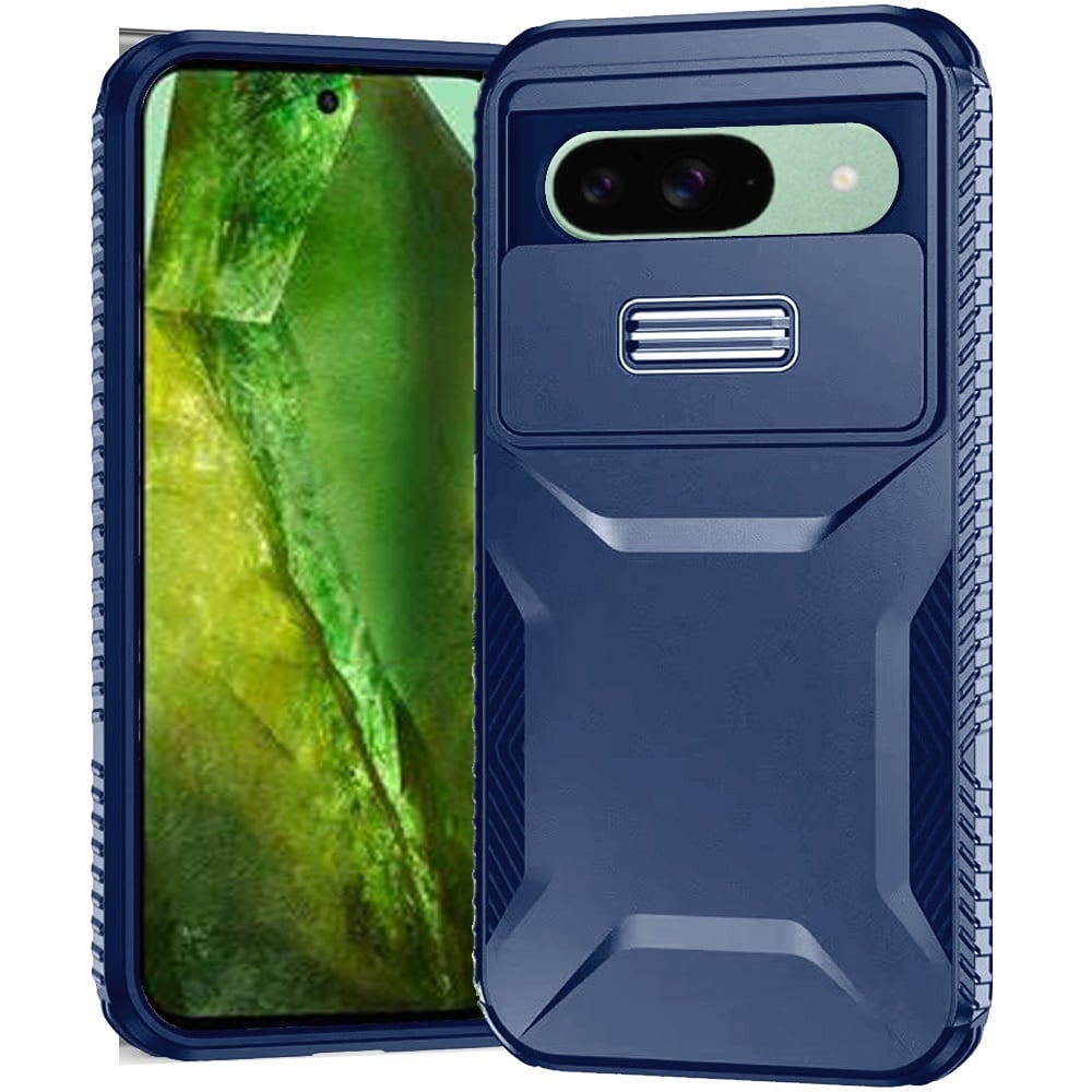For Pixel 8A Ultimate U Design Hybrid with Camera Window Covering - Dark Blue